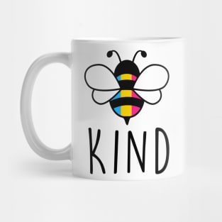 Be Kind Pansexual Bee Gay Pride LGBT Rainbow Mug